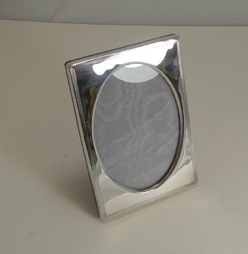 fig 1. Smart Antique English Sterling Silver Photograph Frame - 1918