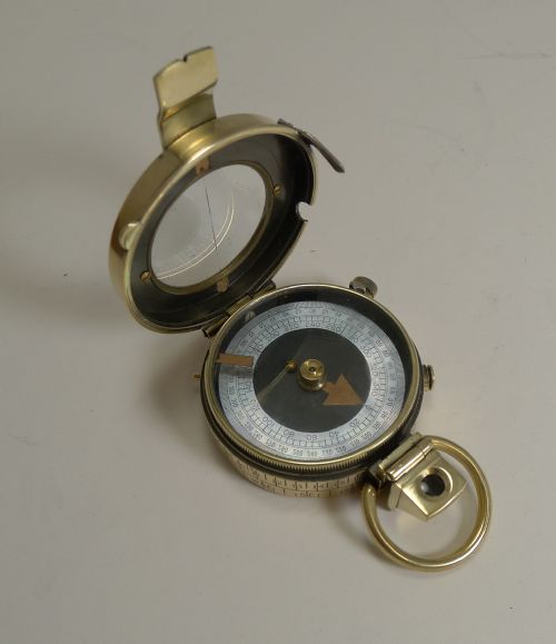 Ww1 1918 British Army Officer's Compass - Verner's Patent Mk VIII by Sampson Mordan