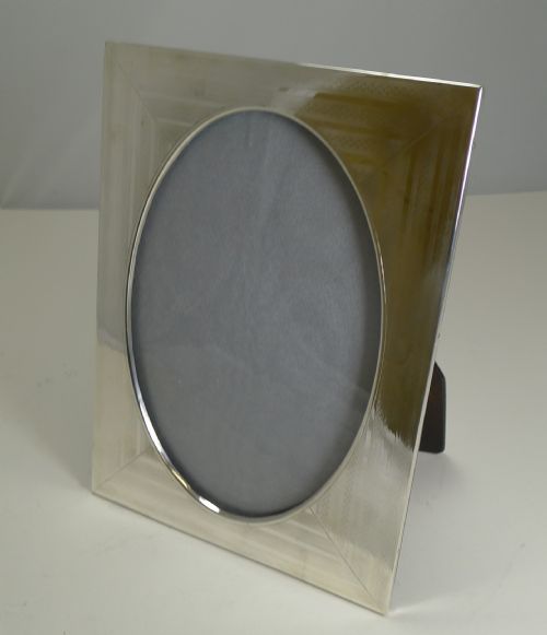 fig 1. Large Antique English Sterling Silver Photograph Frame - 1916