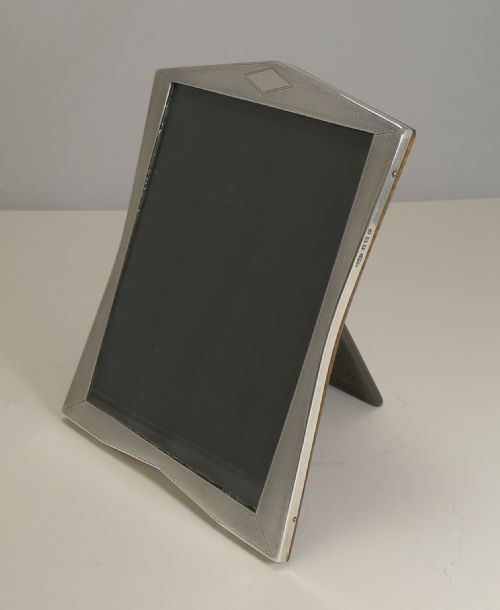 English Art Deco Sterling Silver Photograph Frame - 1939