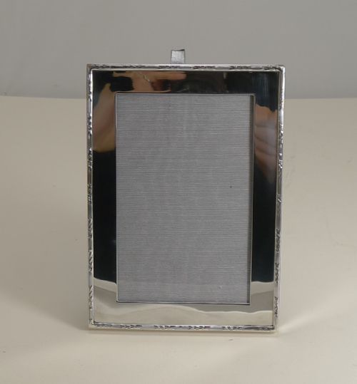 fig 1. Antique English Sterling Silver Photograph Frame - Harrods - 1915