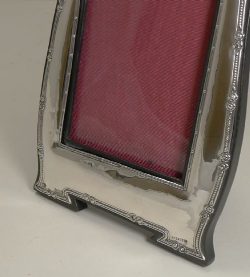 fig 1. Antique English Art Nouveau Photograph Frame in Sterling Silver