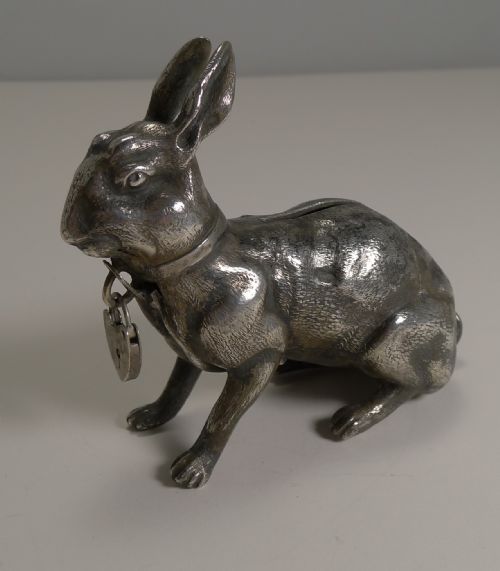 Antique English Novelty Money Box / Bank - Hare or Rabbit C.1900