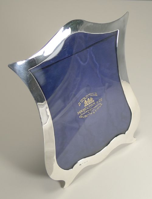 A Fine English Sterling Silver Photograph Frame by William Hutton