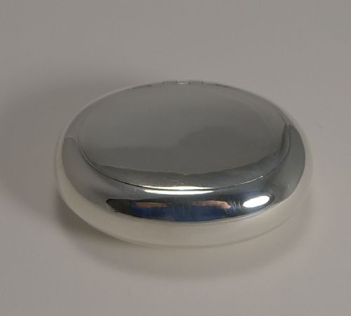 Antique English Sterling Silver Tobacco Box by Adie and Lovekin - 1899