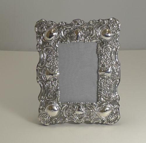 Stunning Antique English Sterling Silver Photograph Frame - 1902