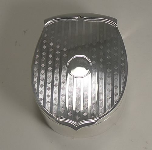 Fabulous Antique English Sterling Silver Horseshoe Jewellery Box by Mappin and Webb