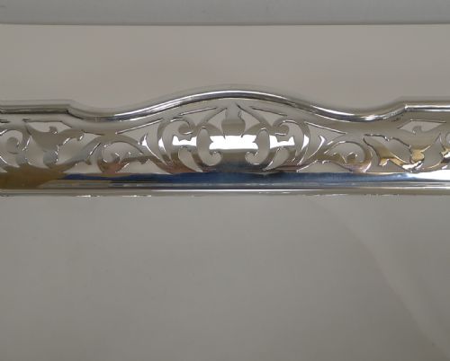 fig 1. Elegant and Smart Large English Serving Tray by Martin Hall & Co. c.1900