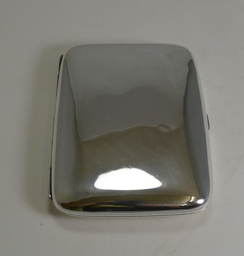 Antique English Sterling Silver Cigar Case - Birmingham 1909