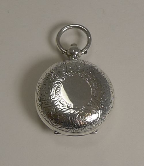 Antique English Sterling Silver Sovereign Case - 1901