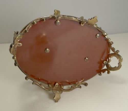 SMART AND UNUSUAL ANTIQUE ENGLISH INKSTAND INKWELL C1870 - ADDITIONAL PHOTO 6