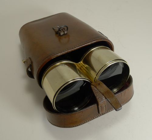 fig 1. Superb Pair WW1 Binoculars and Case - British Officer's Issue - 1917 - Signed Ross, London