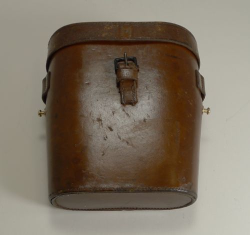 fig 1. Pair WW1 Binoculars and Case - British Officer's Issue - 1917 - Signed Dolland, London