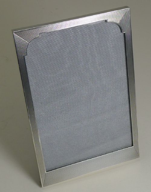 Vintage Art Deco Engine-turned Picture Frame - 1948
