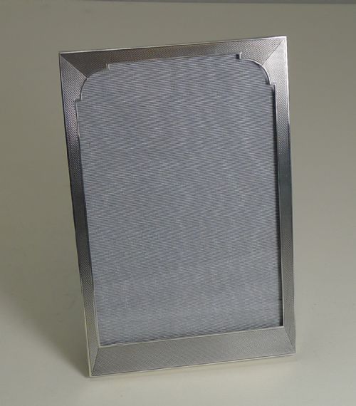 fig 1. Vintage Art Deco Engine-Turned Picture Frame - 1948