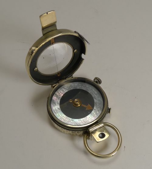 Ww1 1918 British Army Officer's Compass - Verner's Patent Mk VIII