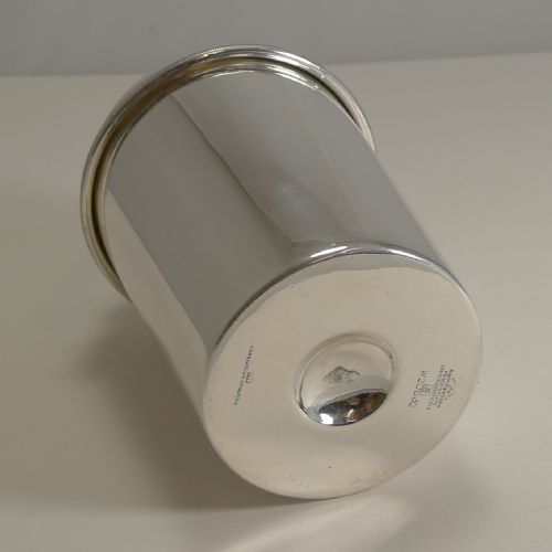 fig 1. Art Deco Vintage Silver Plated Cocktail Shaker by Mappin and Webb - Ice Breaker.