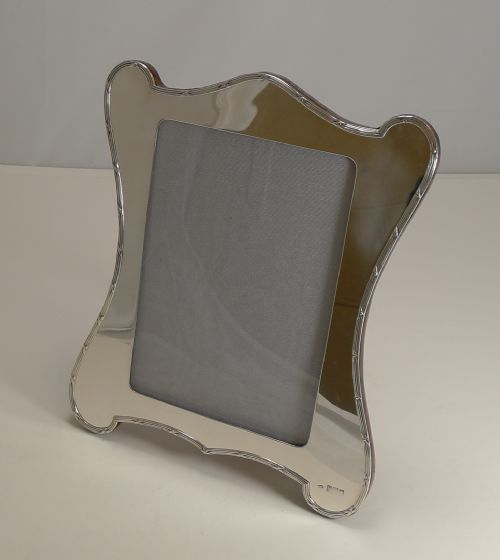 Large Antique English Sterling Silver Photograph / Picture Frame by William Comyns