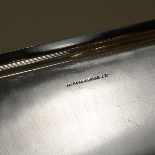 ANTIQUE ENGLISH SILVER PLATED ASPARAGUS SERVING DISH C1910 BY MAPPIN AND WEBB - ADDITIONAL PHOTO 7