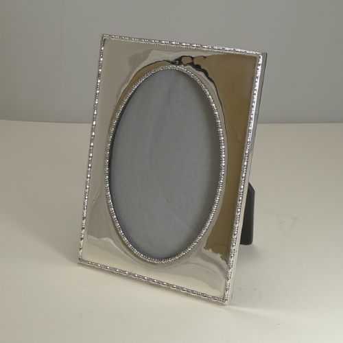 Large Antique English Sterling Silver Photograph / Picture Frame - 1917