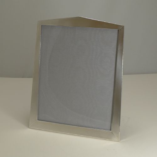 Large Vintage Art Deco English Sterling Silver Photograph / Picture Frame