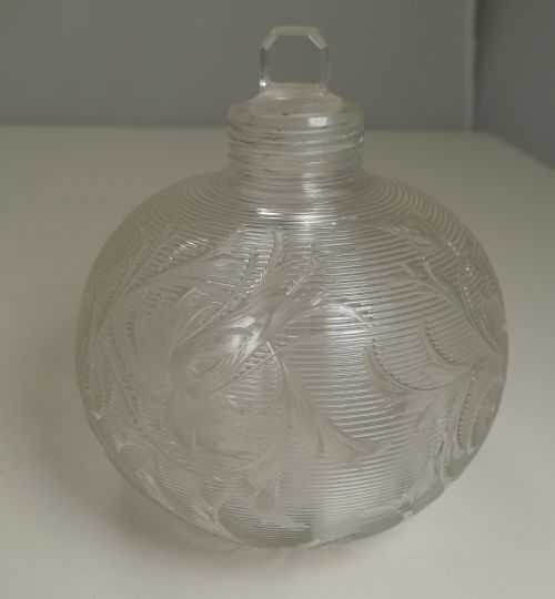fig 4. Finest Pair Antique English Silver Topped Perfume Bottles by Asprey, London