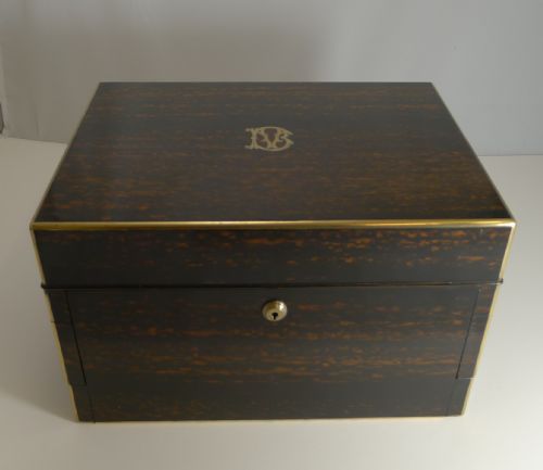 fig 1. Finest Grand Large Antique English Coromandel Jewellery Box c.1860