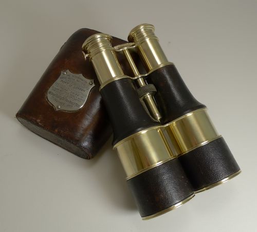 Antique French Lemaire Paris Triple Optic Binoculars - Marine / Theatre / Field C.1893