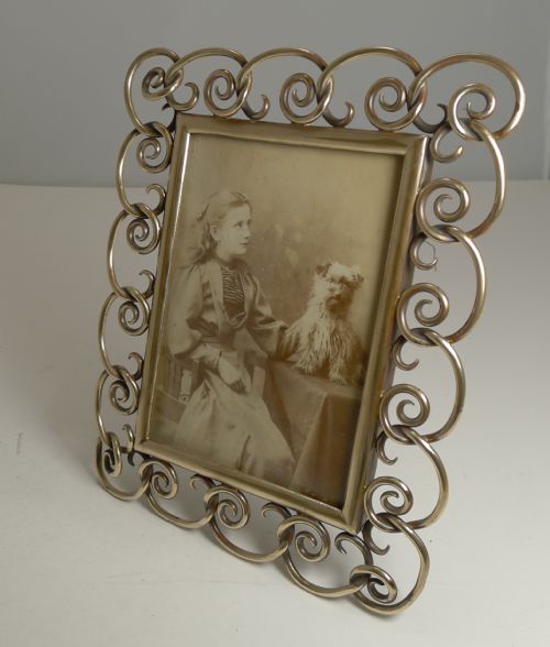 Antique English Brass Photograph / Picture Frame C.1880