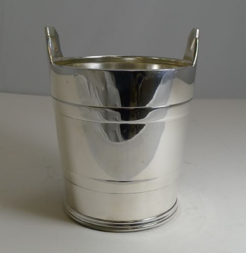 Vintage English Silver Plated Ice Bucket by Elkington and Co.