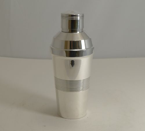 Vintage Art Deco French Cocktail Shaker C.1930 by Orfèvrerie Phenix