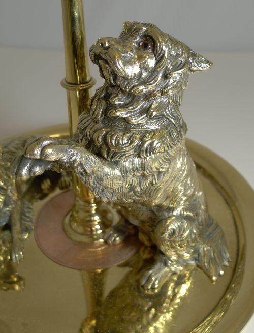 fig 2. Bronze and Brass Desk Compendium - Queen Victoria's Pets c.1880