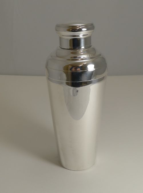 fig 1. Smart Vintage Art Deco French Cocktail Shaker c.1930 - Signed