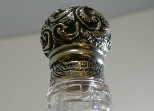SILVER TOPPED MINIATURE CHAMPAGNE LIQUOR BOTTLE 1898 - ADDITIONAL PHOTO 8