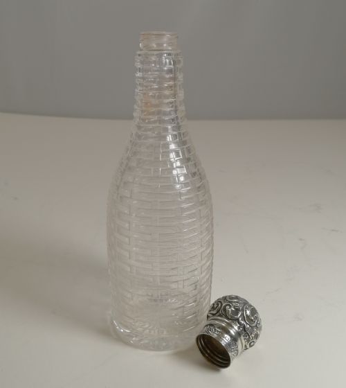 SILVER TOPPED MINIATURE CHAMPAGNE LIQUOR BOTTLE 1898 - ADDITIONAL PHOTO 9