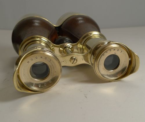 fig 2. Pair Antique WW1 British Officer's Binoculars by Ross, London c.1916