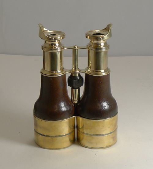 fig 3. Pair Antique WW1 British Officer's Binoculars by Ross, London c.1916