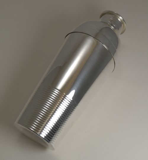 fig 1. Christofle Ondulations Cocktail Shaker by Luc Lanel c.1935