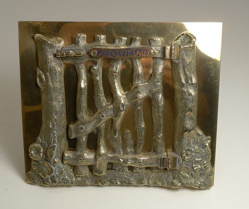 Quality Victorian Bronze Picture Frame by G. Betjemann - Reg. 1867