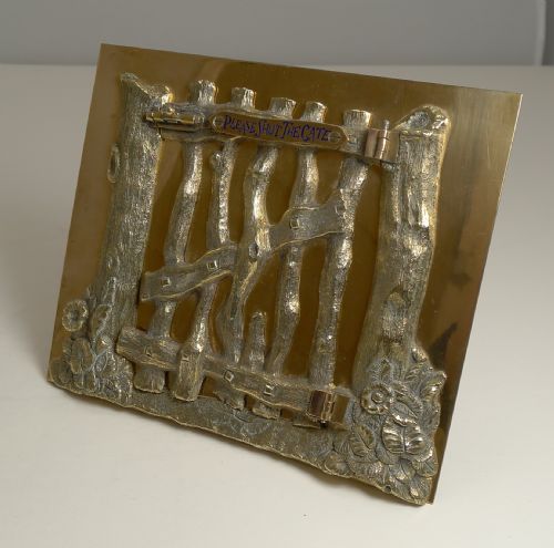 fig 1. Quality Victorian Bronze Picture Frame by G. Betjemann - Reg. 1867