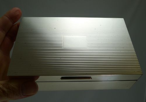 fig 2. Vintage English Sterling Silver Cigarette Box by Goldsmiths and Silversmiths Co. - 1952