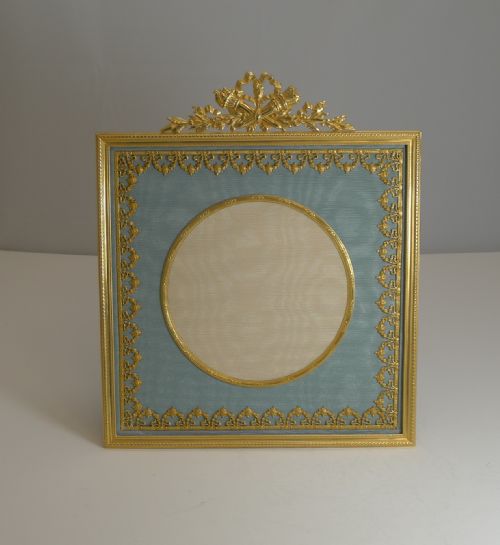 Large Antique French Gilded Bronze Photograph / Picture Frame C.1900