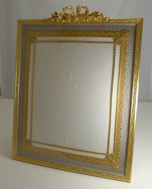 Grandest Antique French Gilded Bronze Photograph / Picture Frame C.1900