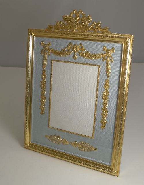 Large Antique French Gilded Bronze Photograph / Picture Frame C.1900