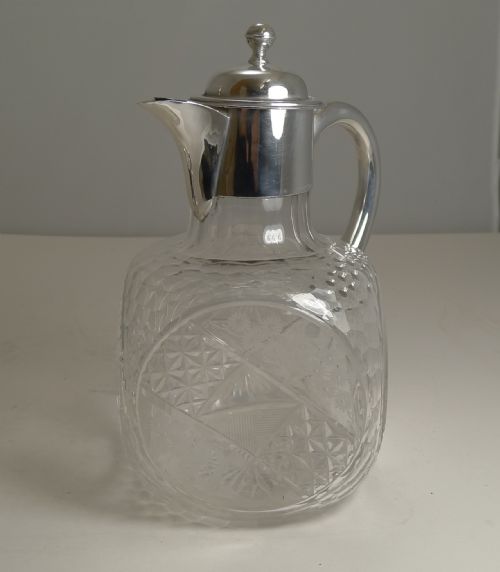 Fabulous English Aesthetic Movement "Dimple" Claret Jug