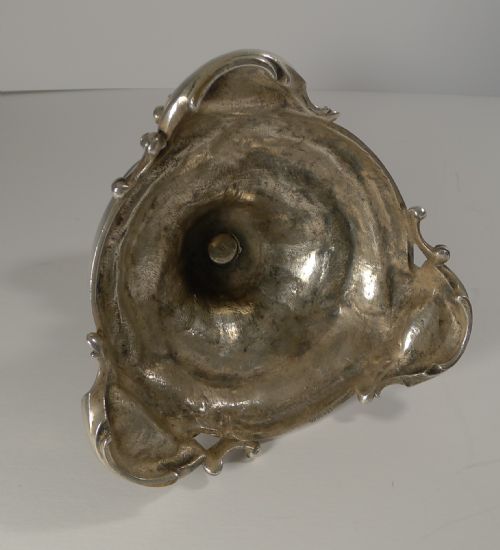 ANTIQUE CHRISTOFLE ET CIE SILVERED BRONZE AND CRYSTAL CENTREPIECE C1900 - ADDITIONAL PHOTO 8