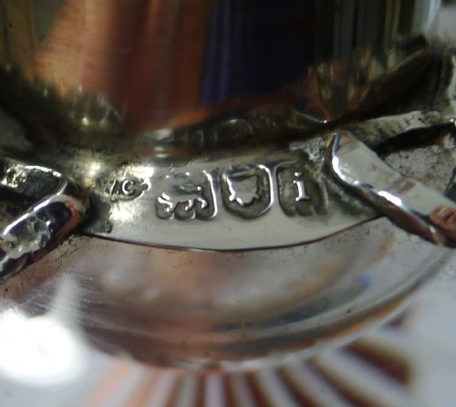 fig 1. Antique English Silver Mounted Inkwell by William Comyns - 1908
