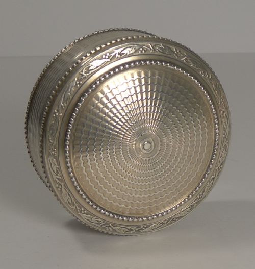Fabulous Antique French Sterling Silver (930) Table Box C.1910