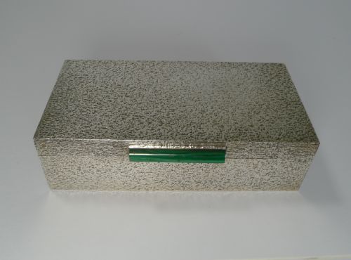 fig 3. Deakin and Francis For Garrard - Outstanding Sterling Silver and Malachite Box