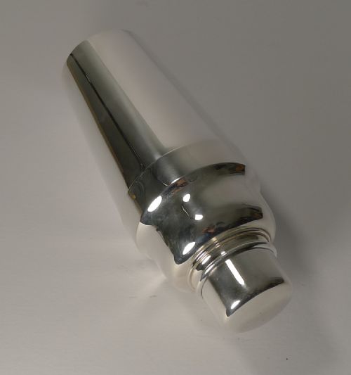 fig 1. French Art Deco Silver Plated Cocktail Shaker by Christofle c.1935